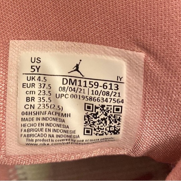 Air Jordan 6-17-23 Elements (GS) DM1159-613 Pink White Green size 5Y